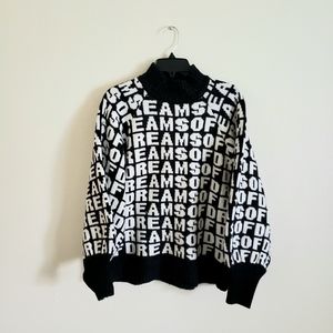 H&M "Dreams Of Dreams" Mock Turtleneck Sweater